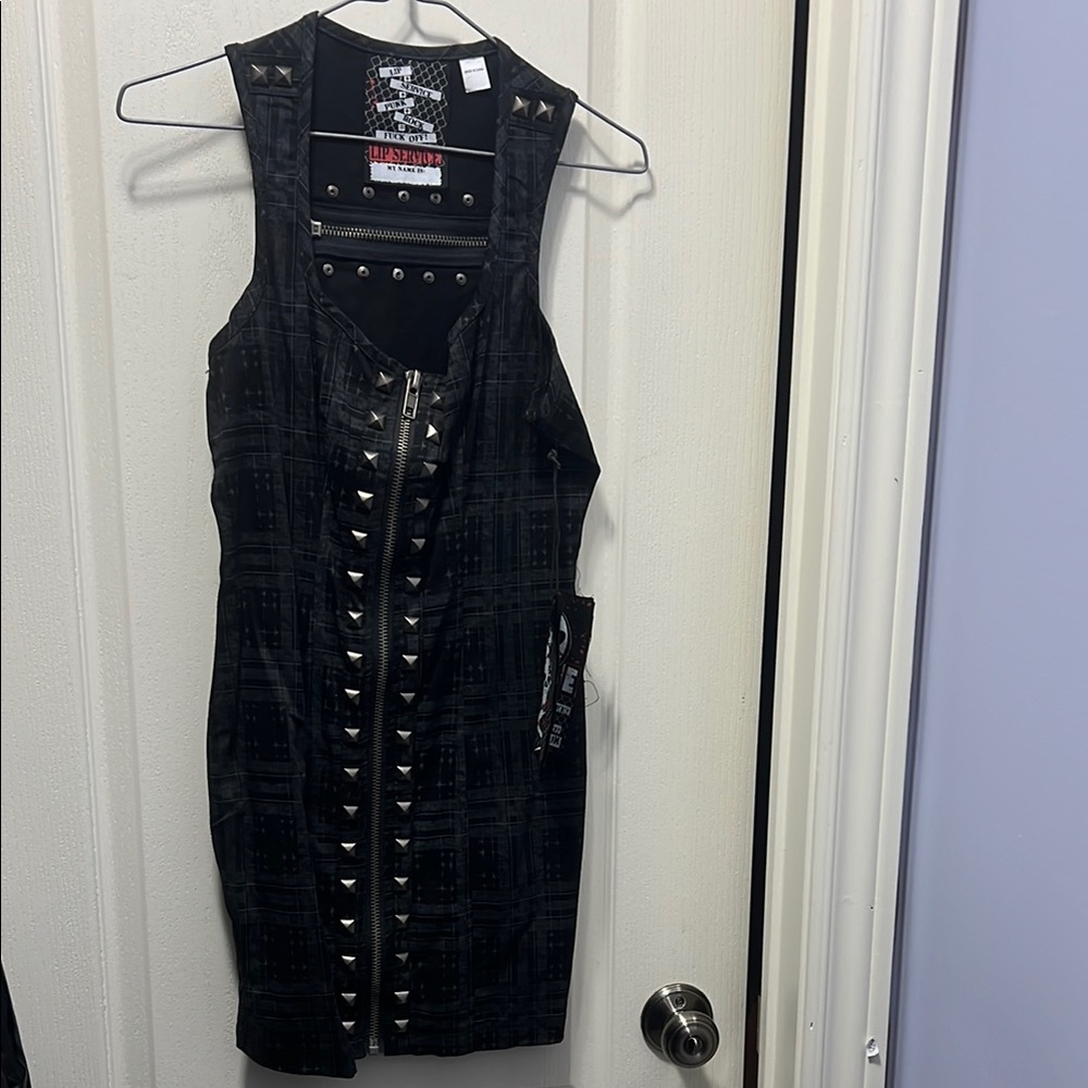Lip Service Black Studded Dress